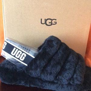UGG Fluff Yeah Shearling Slingback Sandals